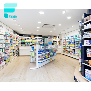 Étagères de <span class=keywords><strong>pharmacie</strong></span> en <span class=keywords><strong>bois</strong></span>, décoration moderne de magasin de <span class=keywords><strong>pharmacie</strong></span>, comptoir d'exposition, design professionnel - Product Image 3