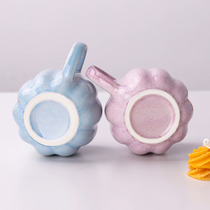 <b>Ceramic</b> Mug Striped Reactive Glaze Home Coffee Mug Single <b>Cup</b> Gift Use - Product Image 3