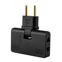 Vente en gros Rotation Plug Eu Converter One In Trois 180 Degrés Extension Plug Multi Plug Mini Wireless Outlet Adapter Pratique