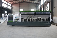 Machine de chantournage mini 8 fonctions pour le travail du bois, fraisage PUR, double refinition, arrondissement des coins, utilisée en usine de fabrication, CE ISO