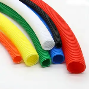 Black Green Red Orange Yellow Blue Customized 32 20 Bar Double Wall Corrugated Hose 6mm HDPE