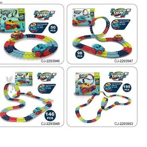 รางพลาสติกสำหรับ<span class=keywords><strong>รถ</strong></span><span class=keywords><strong>แข่ง</strong></span>ของเล่นสำหรับเด็กแบตเตอรี่ลิเธียมประกอบ DIY เพื่อการศึกษารางไฟ<span class=keywords><strong>รถ</strong></span>ไฟฟ้าแบบยืดหยุ่น - Product Image 4