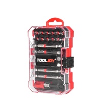 TOOLJOY - Jeu de 19 forets magnétiques professionnels en chrome industriel avec étui rigide