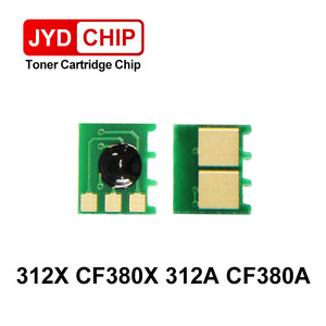Cartouche de toner à puce réinitialisable 312X CF380X 312A CF380A pour <span class=keywords><strong>imprimante</strong></span> <span class=keywords><strong>HP</strong></span> Color LaserJet Pro MFP M476dn MFP M476nw MFP M476dw 380X 380A - Product Image 2