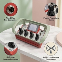 Control Remoto Industrial Inalámbrico para Camión Bomba de Concreto, 1000m, IP68, 433MHz, Control Remoto Hidráulico