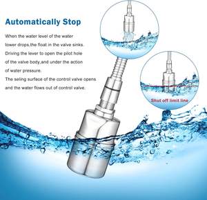 صمام عوامة للتحكم التلقائي في مستوى المياه من الفولاذ المقاوم للصدأ 304 بأحجام 1/<span class=keywords><strong>2</strong></span> بوصة و3/4 بوصة و1 بوصة لخزانات المياه وأحواض الماشية - Product Image 3