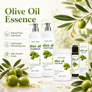 Ensemble de soins capillaires à l'huile d'<span class=keywords><strong>olive</strong></span> naturelle pour cheveux afro-texturés, shampooing hydratant en profondeur, après-shampoing, huile essentielle, soin nourrissant en profondeur, brillance - Product Image 1