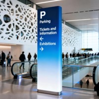 Señalización Direccional LED Personalizada para Tiendas y Empresas - Uso Interior/Exterior, IP65 Impermeable, Publicidad Independiente