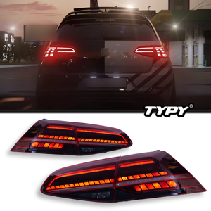 Ensemble de feux arrière LED TYPY pour VW Volkswagen <span class=keywords><strong>Golf</strong></span> MK7 Golf7.5 TSI TDI 2013-2019, feux arrière séquentiels, clignotants 2013-2020 - Product Image 1