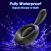 Anneau vibrant en silicone pour hommes, contrôlé par application, avec 9 modes de vibration, pour retarder l'éjaculation - Vente en gros
