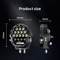 Ferei Nueva Luz de Conducción LED Súper Brillante, Temperatura de Color Dual, Resistente al Agua IPX8, Interruptor Remoto Inalámbrico, 56000 Lúmenes, Universal