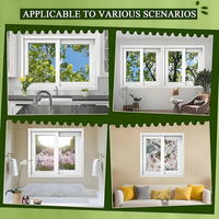 Ventana Corredera de PVC, Insonorizada, Resistente al Viento, con Vidrio de Impacto para Huracanes, Diseño Moderno, para Exteriores, Baños y Cocinas, Color Personalizable
