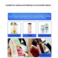 Machine d'étiquetage automatique à grande vitesse pour bouteilles et contenants ronds en verre et en plastique avec contrôle précis de l'orientation