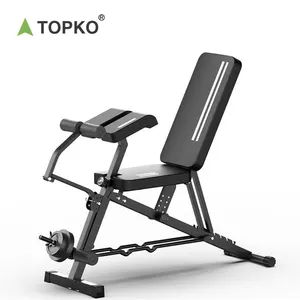 Topko New Household Commercial Power Half Rack Multi Gym Equipment Fitness Adjustable Bench Press Squat Power Rack