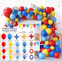 Kit de guirlande de ballons étoiles 4D effet éclatant, décorations d'arche de ballons étoiles 3D pour fête d'anniversaire - Vente Flash