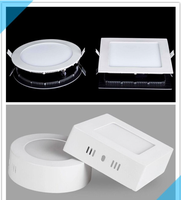 Plafonnier LED encastré en aluminium 3W 6W 9W 12W 15W 18W 24W pour éclairage intérieur