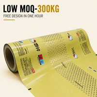 Rouleau de film imprimé sur mesure pour machine de remplissage automatique, matériau d'emballage flexible laminé PET PE