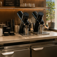 Machine à café expresso professionnelle à poser sous le comptoir pour les cafés