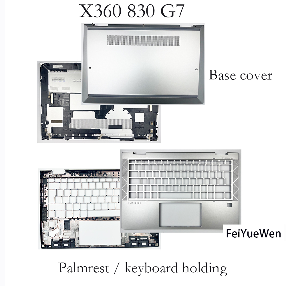 A B C D Cover for <strong>HP</strong> <strong>EliteBook</strong> x360 <strong>830</strong> <strong>G7</strong> Notebook LCD Display Bezel Front Cover Palmrest Holding Base Cover Replacement