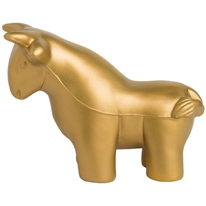 Figura Decorativa de Toro Dorado en PU, Juguete con Forma de Animal, Regalo Artesanal - Product Image 4