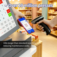 Escáner de Código de Barras 2D Portátil Xincode, Lector de Códigos de Barras 1D USB, Lector de Códigos QR Inalámbrico para Supermercado