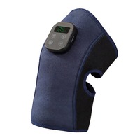 Attelle de Genou à Thérapie par Lumière Rouge Sans Fil 660nm & 850nm, Dispositif de Thérapie par Lumière Rouge Vibrante Rechargeable pour Massage du Genou