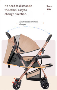<span class=keywords><strong>Poussette</strong></span> et trotteur 3-en-1 légère pour bébé avec cadre en alliage d'aluminium et acier inoxydable, design pliable pour les enfants <span class=keywords><strong>de</strong></span> 0 à 3 ans - Product Image 5