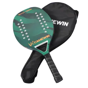 Best Verkopende Professionele 50% Koolstofvezel Strand Tennis Racket Paddle Paddleball Rackets Met Tas Strand Tennisrackets