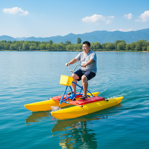 เรือแพ QIQU สำหรับน้ำตื้น เป็นมิตรกับสิ่งแวดล้อม เหมาะสำหรับการพักผ่อนในทะเลสาบ เงียบสงบ ใช้สำหรับตกปลาและเคลื่อนที่ในน้ำ - Product Image 1