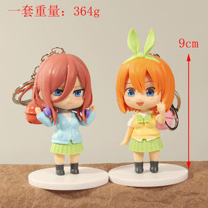 พวงกุญแจรูปดอกไม้ 5 ชิ้น ตุ๊กตาติดพวงกุญแจ นาคาโนะ อิจิกะ, นีโนะ, มิกุ, โยตสึบะ, อิทสึกิ - Product Image 2