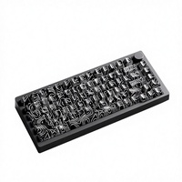 Clavier mécanique AKKO pour M1 V5 sans fil, rétroéclairé RGB, programmable, 75 %, en alliage d'aluminium, à dégagement rapide, kit pour le jeu et le bureau