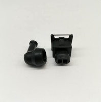 Connecteur automobile pour injecteur de carburant Jetronic/Minitimer EV1 à 2 broches avec soufflet en caoutchouc à 90 degrés