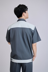 ชุดเซฟตี้แขนสั้นผ้าถ่านของผู้หญิงชุดทำงานเวียดนามแบบใหม่คุณภาพสูง - Product Image 6