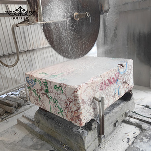 Columnas de Mármol Rojo BVLGARI Pulido de Lujo GOLDTOP, Diseño Moderno, Pilares Arquitectónicos Impermeables para Cocina de Villa Exclusiva - Product Image 4