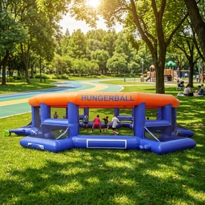 Terrain de football et terrain de panna gonflable hexagonal en bâche PVC, facile à installer pour les jeux de compétition - Product Image 5