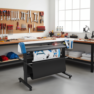 Máquina de corte de vinilo semiautomática Signmaster de 53 pulgadas con soporte y software para corte de letreros DIY - Product Image 2