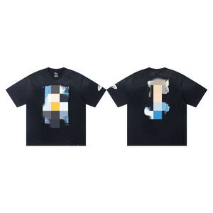 <span class=keywords><strong>T</strong></span>-shirt vintage 100 % coton délavé à l'acide - Style Saimt Michell - <span class=keywords><strong>T</strong></span>-shirts à manches courtes pour hommes, style streetwear américain - Product Image 5