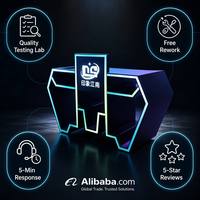 Console DJ personnalisée avec logo, miroir LED Infinity, table DJ anti-vibration Rainbow Abyss, fabrication directe d'usine