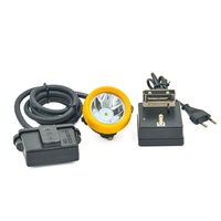 Lámpara de Minero a Prueba de Explosiones Linterna Frontal para Minería Subterránea LED Súper Brillante Recargable Luz de Caza Lámpara de Casco Intercambiable
