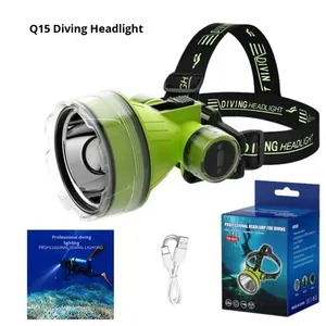 Linterna <span class=keywords><strong>de</strong></span> <span class=keywords><strong>Buceo</strong></span> Portátil Recargable LED, Foco Frontal Impermeable <span class=keywords><strong>de</strong></span> Alta Potencia 18650, Luz Frontal Subacuática - Product Image 5