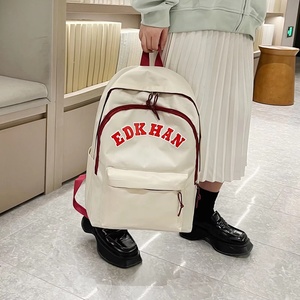 Large Capacity Multi-Functional Nylon Lining <b>Student</b> <b>Backpack</b> Factory Direct Wholesale Waterproof Fashion Style Zipper Closure - Product Image 4