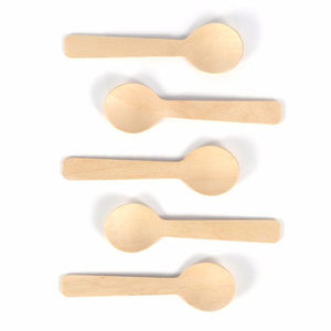 Anpassbare Birkenholz-Joghurt- und Eiscreme-Löffel Umweltfreundlich Einweg Biologisch Abbaubar mit Eigenem Logo <span class=keywords><strong>GoGreen</strong></span> Marke - Product Image 2