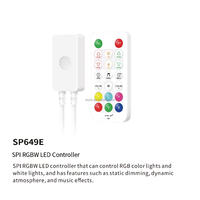 Contrôleur LED Mini RGB RGBW DC5V-24V SPI PWM APP BT Dimmer SP643E SP648E Télécommande RF 3CH 4CH pour Bande LED