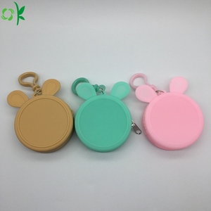 OKSILICONE Cute <b>Mini</b> Silicone Zipper Handbag Reusable for Girls Kids With Custom Character Silicone Rubber <b>Backpack</b> Coin Purse - Product Image 5