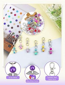 First Communion Birthstone Angel Keychain Bulk Guardian Angel Keyring Wedding Favor Baptism Baby Shower Blessing Gift - Product Image 4