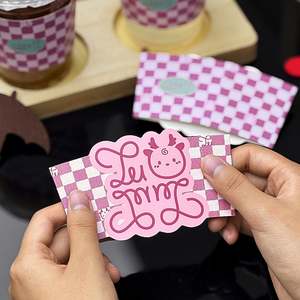 Fundas de Papel para Vasos de Café Personalizadas, Portavasos para Vasos de Papel, Fundas de Cartón Blanco con Logotipo Personalizado Impreso - Product Image 6