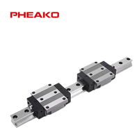 Rail de guidage linéaire CNC PHEAKO DHH45F en acier allié, longueur personnalisée, rail coulissant de haute précision durable pour machines de rapport