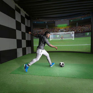 Équipement d'entraînement <span class=keywords><strong>de</strong></span> football <span class=keywords><strong>de</strong></span> haute qualité, <span class=keywords><strong>cage</strong></span> <span class=keywords><strong>de</strong></span> simulation <span class=keywords><strong>de</strong></span> football amusante sans cesse avec enclos extérieur - Product Image 1