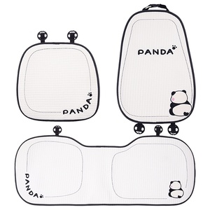 Cuscino e Coprisedile Auto in Seta Ghiaccio per Tutte le Stagioni, con Simpatico <span class=keywords><strong>Panda</strong></span>, Comodo e Traspirante, per <span class=keywords><strong>Sedili</strong></span> Anteriori e Posteriori, Alta Qualità - Product Image 5