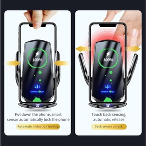 Soporte de Carga Inalámbrica para Teléfono Móvil para Automóvil, Clip Eléctrico de 15W, Carga Rápida Inteligente, Soporte de Navegación para Automóvil - Product Image 5